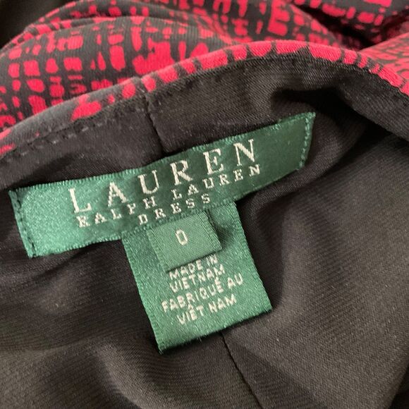 Lauren Ralph Lauren Dress Women’s size “0” Stretchy 3/4 Sleeve Career rushed - Picture 4 of 12